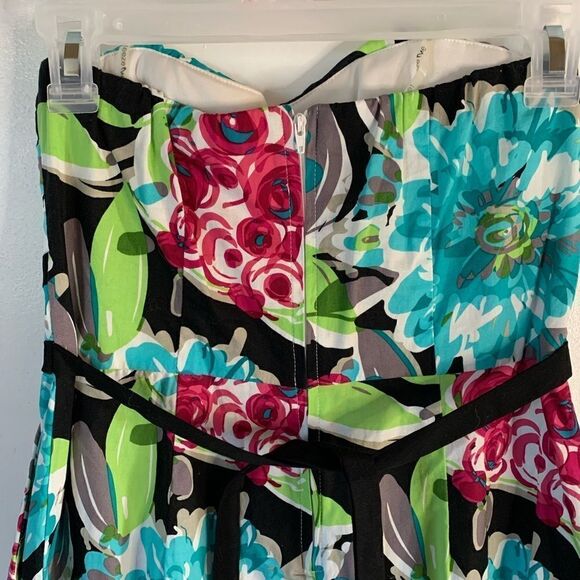 teeze Me Strapless Floral Mini Dress Size 5 - Picture 6 of 7